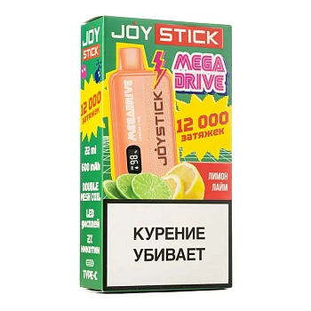 Joystick MegaDrive 12000 одноразовый POD "ЛИМОН ЛАЙМ / LEMON LIME" 20мг.